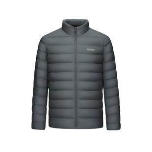 HLA/海澜之家轻商务休闲轻薄排骨羽绒服秋冬石墨烯保暖印花外套男