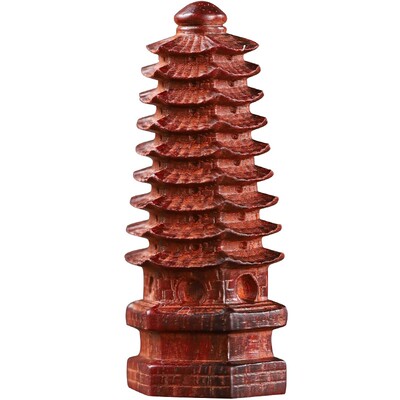 印度小叶紫檀文昌塔摆件