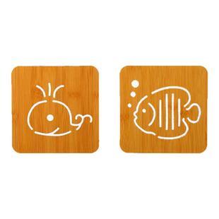 多个装木质隔热垫餐垫创意餐桌垫子隔热防滑砂锅防烫垫盘子垫杯垫