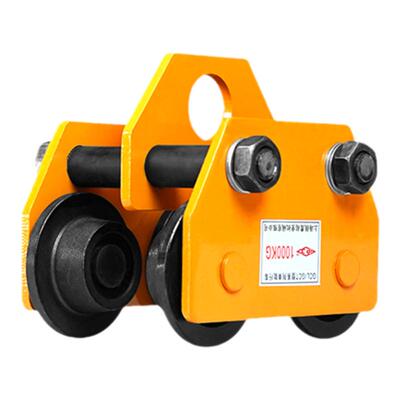 沪工双轴手拉跑车3tt1t2吨单轨行车吊葫芦单轴工字钢手推滑车小车