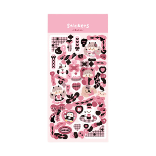 卓大王【阿卓装饰贴纸】甜酷闪膜咕卡可爱防水无边贴手帐日记咕咕