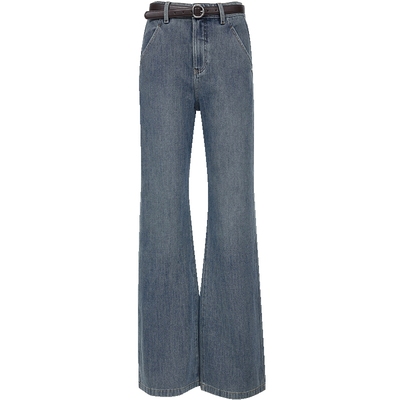 ONLY高腰显瘦喇叭裤牛仔裤