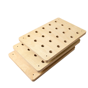 海洋板洞洞板置物架入户玄关墙面实木洞洞板定制造型墙挂板原木风