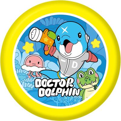 博士豚飞盘玩具安全软可回旋飞碟