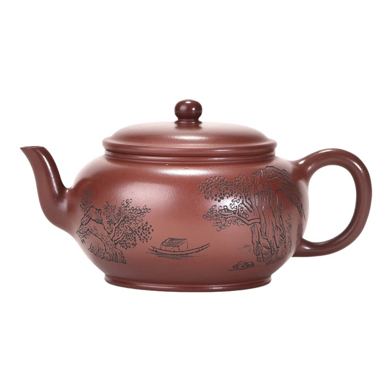 范家壶庄宜兴紫砂壶纯全手工原矿龙血砂家用茶具香玉宫灯壶