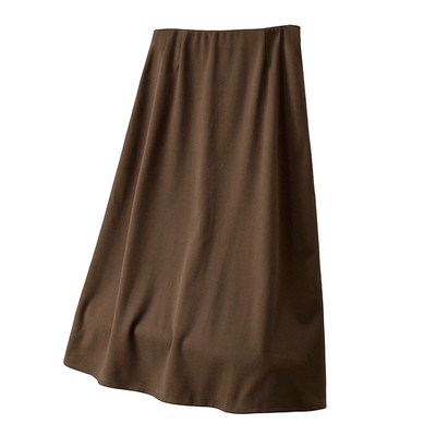 半身裙大码显瘦遮肚子长款毛呢裙