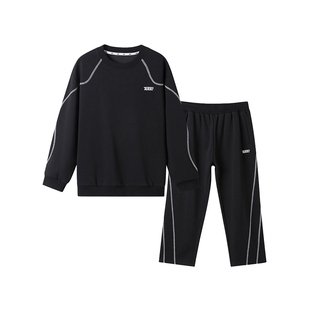 【耐磨运动套装】小猪托尼男胖童卫衣两件套大童加肥加大上衣裤子