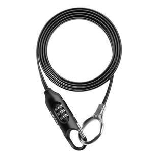 洛克兄弟自行车锁摩托车头盔锁便携钢缆山地公路车防盗密码箱包锁