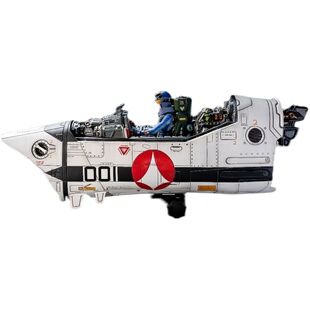 KidsLogic太空堡垒超时空要塞VF-1S驾驶舱福卡骷髅机发光座舱模型