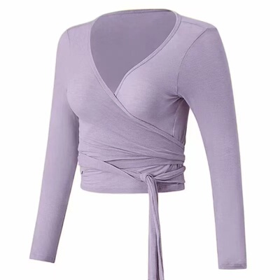 罩衫女交叉绑带修身显瘦