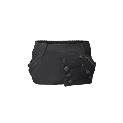 DP春秋原创工装风不对称短裙