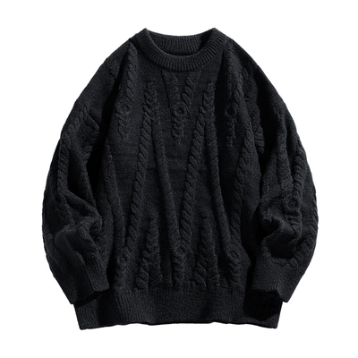 班尼路秋冬新款青年圆领宽松毛衣