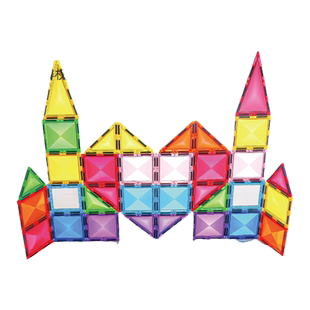 潘多象彩窗磁力片儿童益智玩具男女孩拼装强力磁铁大积木拼图礼物