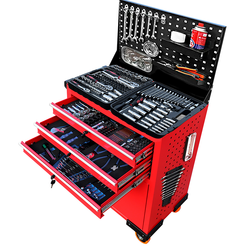 旺邦移動(dòng)抽屜式工具車汽修工具箱車間工具柜維修小手推車箱零件柜
