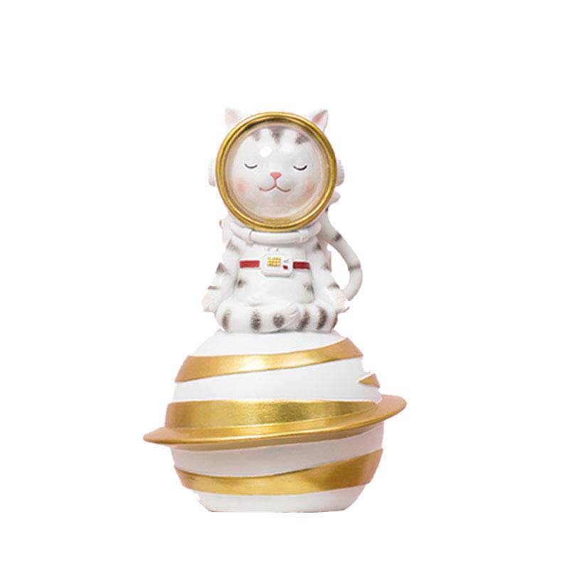 创意可爱宇航兔太空猫礼物摆件