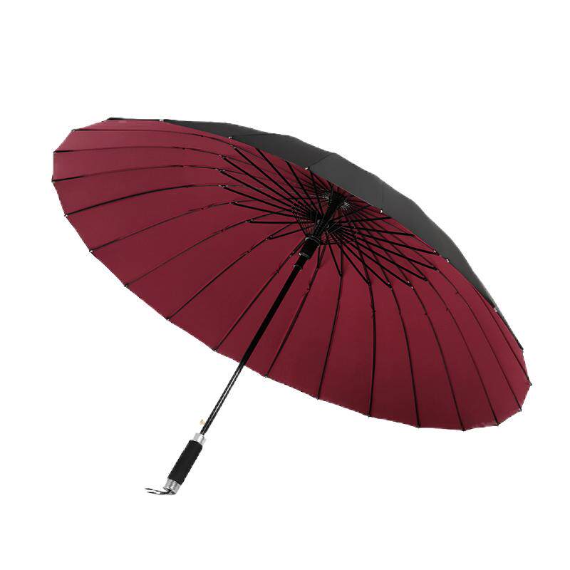 自动24骨双层大雨伞男长柄双人超大号加固抗风晴雨两用女暴雨专用