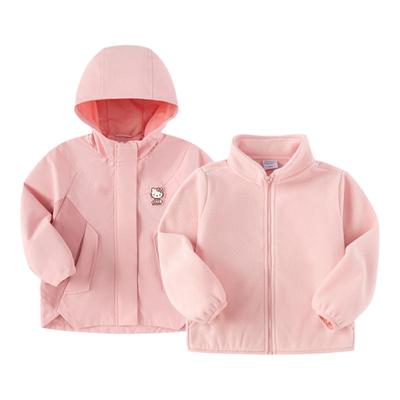 巴拉巴拉女童外套宝宝连帽冲锋衣