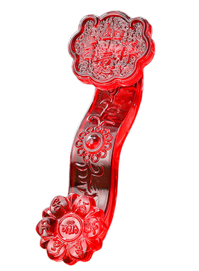 水晶玉石如意摆件招财装饰摆蛇家居布局专业布阵水晶如意招财摆件