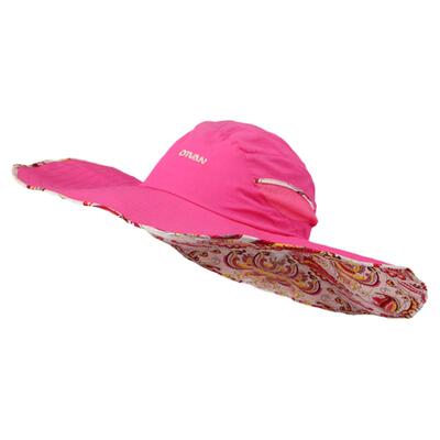 大沿帽时尚女夏季花纹防晒帽