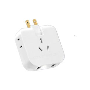 收纳插座迷你插座多功能USB无线插头一转多家用转换器插线板插座