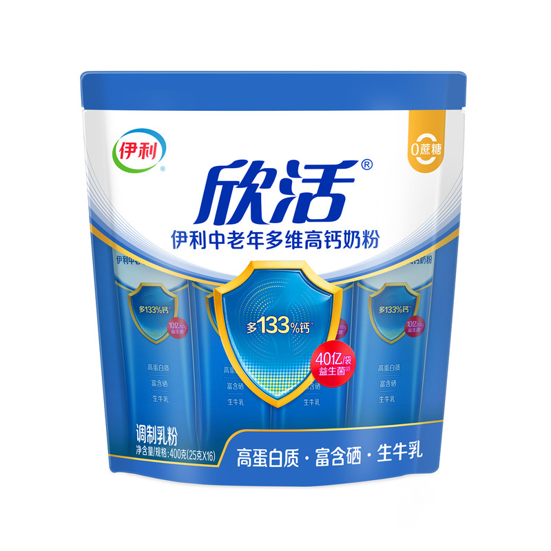 伊利欣活中老年高钙富硒无蔗糖粉
