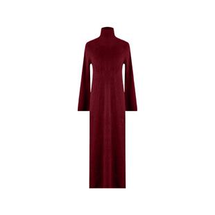 TU女装 赫斯缇雅 牦牛绒拉绒针织连衣裙松弛感内搭A字长裙子