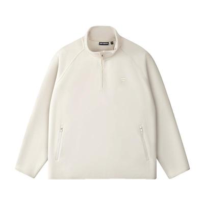 斐乐潮牌摇粒绒半拉链卫衣