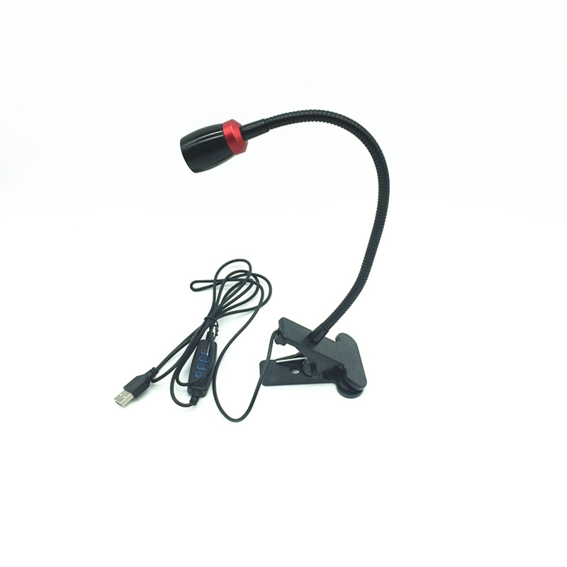 筏钓灯夜钓灯led竿稍灯蓝黄双光诱鱼灯调焦灯夹式调亮度钓鱼灯usb