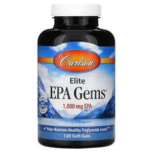 Carlson精华EPA宝石深海鱼油高纯度进口欧米茄3心血管
