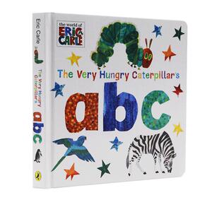 进口英文原版正版 The Very Hungry Caterpillar's ABC 艾瑞·卡尔 Eric Carle  好饿的毛毛 儿童启蒙纸板图画书 26个字母学习