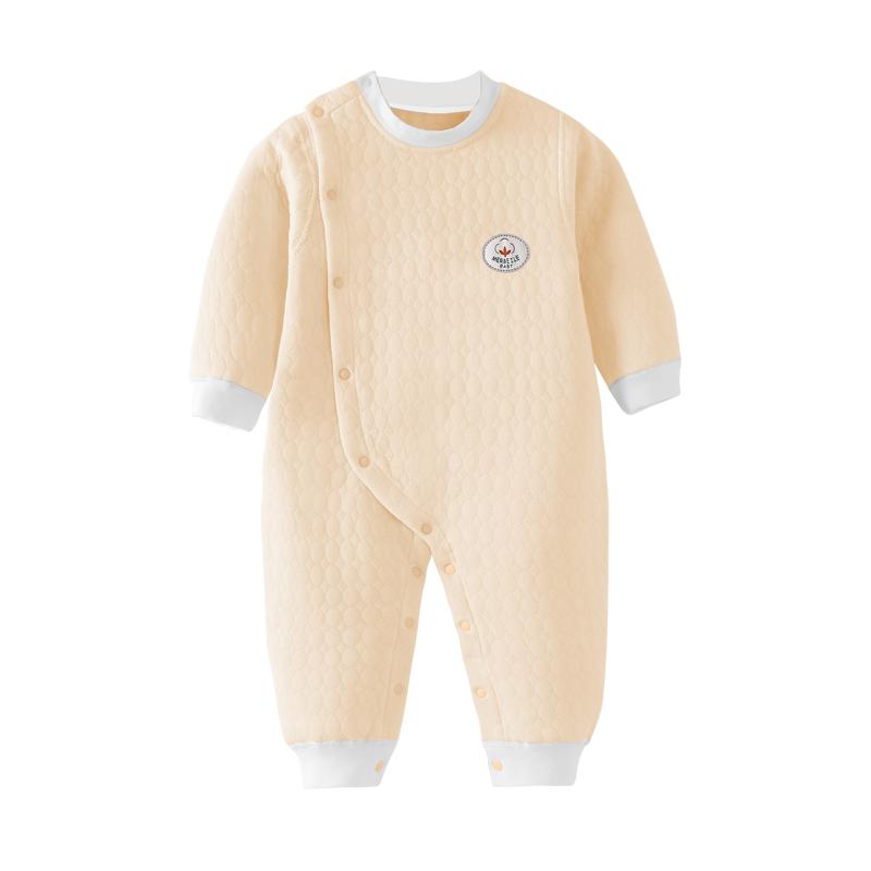 0-36月婴儿衣服冬天冬季新生宝宝连体衣初生秋冬满月夹棉冬装保暖