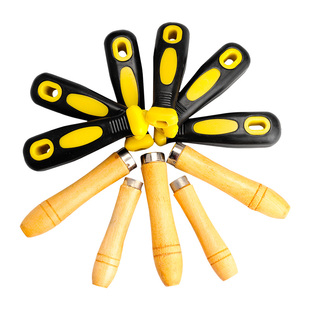 新品信工碳钢扁双纹1280方孔扁孔刀定做手柄钳工锉塑料锉刀柄