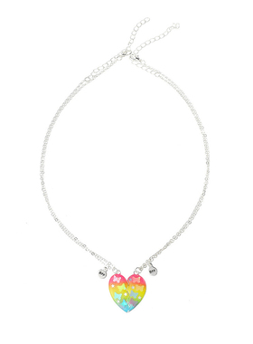 一人一半可爱蝴蝶磁吸好朋友项链