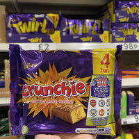 4 free shipping British Cadbury chocolate bars, chocolate cookies, Wafers and various types of bark smart beans thumbnail 2