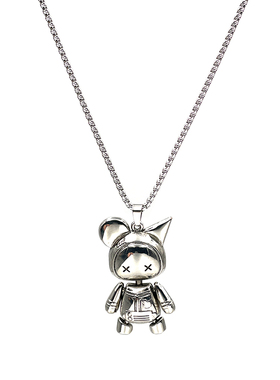 可活动机器人项链小众设计高级感