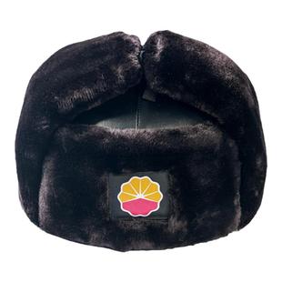 中石油石化冬季防寒棉安全帽加厚兔毛保暖防冻脸户外厚棉防砸头盔