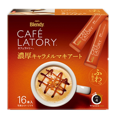 焦糖玛奇朵拿铁意式咖啡固体饮料