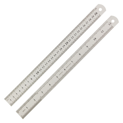 手办量度工具模型钢尺双刻度