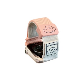 适用苹果手表iwatch10/s11表带百搭线条小狗磁吸扣applewatch98