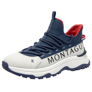 梦特娇潮牌鞋子男春季厚底运动跑步鞋网面透气户外休闲阿甘老爹鞋