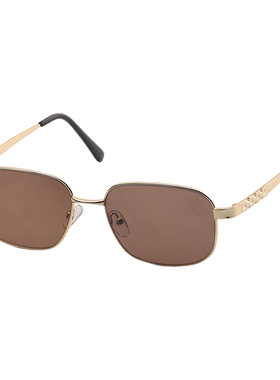 天然水晶石头眼镜简约茶色太阳镜