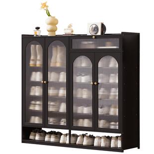 入户鞋柜家用门口收纳柜一体靠墙大容量储物2025新款室内防尘鞋架