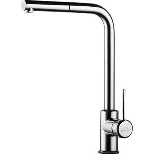 悍高厨房7字抽拉水龙头黑色304不锈钢冷热旋转伸缩水槽洗菜盆龙头