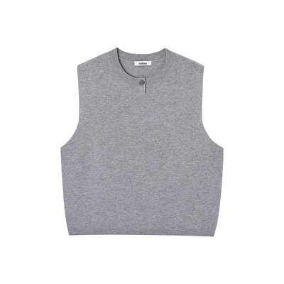 indicia标记商场同款2026春季新款简约百搭一粒扣马甲 F2A6MJ087N