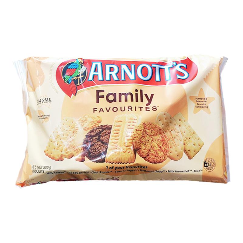澳洲国民饼干Arnott's雅乐思Arnotts夹心什锦黄油饼干多口味500g