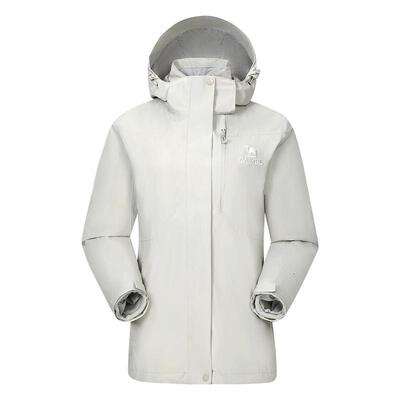 骆驼户外三合一冲锋衣男女款可拆卸加绒加厚防风防水外套登山服装