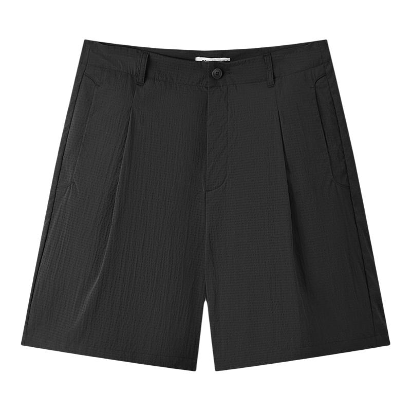 森马肌理通勤宽松直筒休闲短裤男