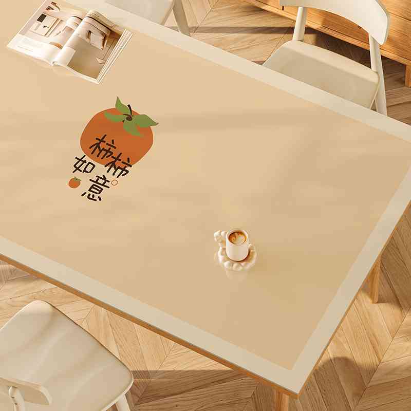餐桌垫防油防水pvc软玻璃防烫免洗轻奢高级感长方形桌面保护垫