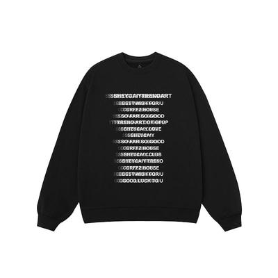 重磅男款美式休闲青少年圆领卫衣