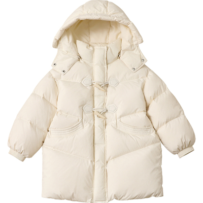 女童羽绒服中长款2025冬装新款儿童羽绒服男童中大童装外套C4168